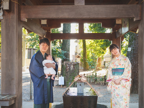 布多天神社でのお宮参り撮影