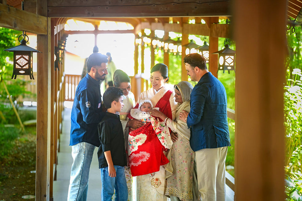 川越氷川神社でのお宮参り撮影｜インドと日本、ふたつの文化がつながる特別な一日