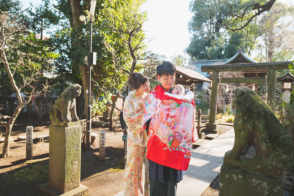 布多天神社でのお宮参り撮影