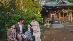八雲氷川神社 - 地元に愛される目黒区の神社での七五三撮影