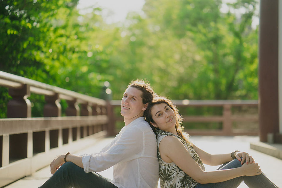 Couple session at Zojoji temple, a historic site in Tokyo