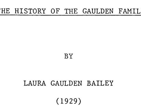 Thank you Laura "Jane" Gaulden Bailey