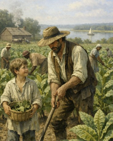 John Gaulding and his son Samuel worked in the fields, work yards, and parish of the plantation.