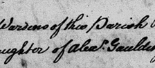 Anne, the wife of John Gaulding was not a member of the Sheart Family