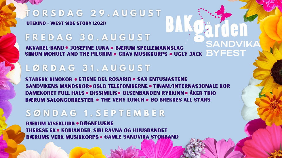 Simon Moholt & Pilgrim og Everbloom Valley på Sandvika Byfest 2024
