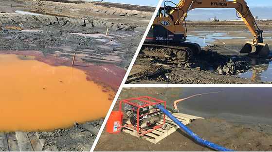A former 1930's oilfield is safely remediated of petroleum hydrocarbons and other contaminates.