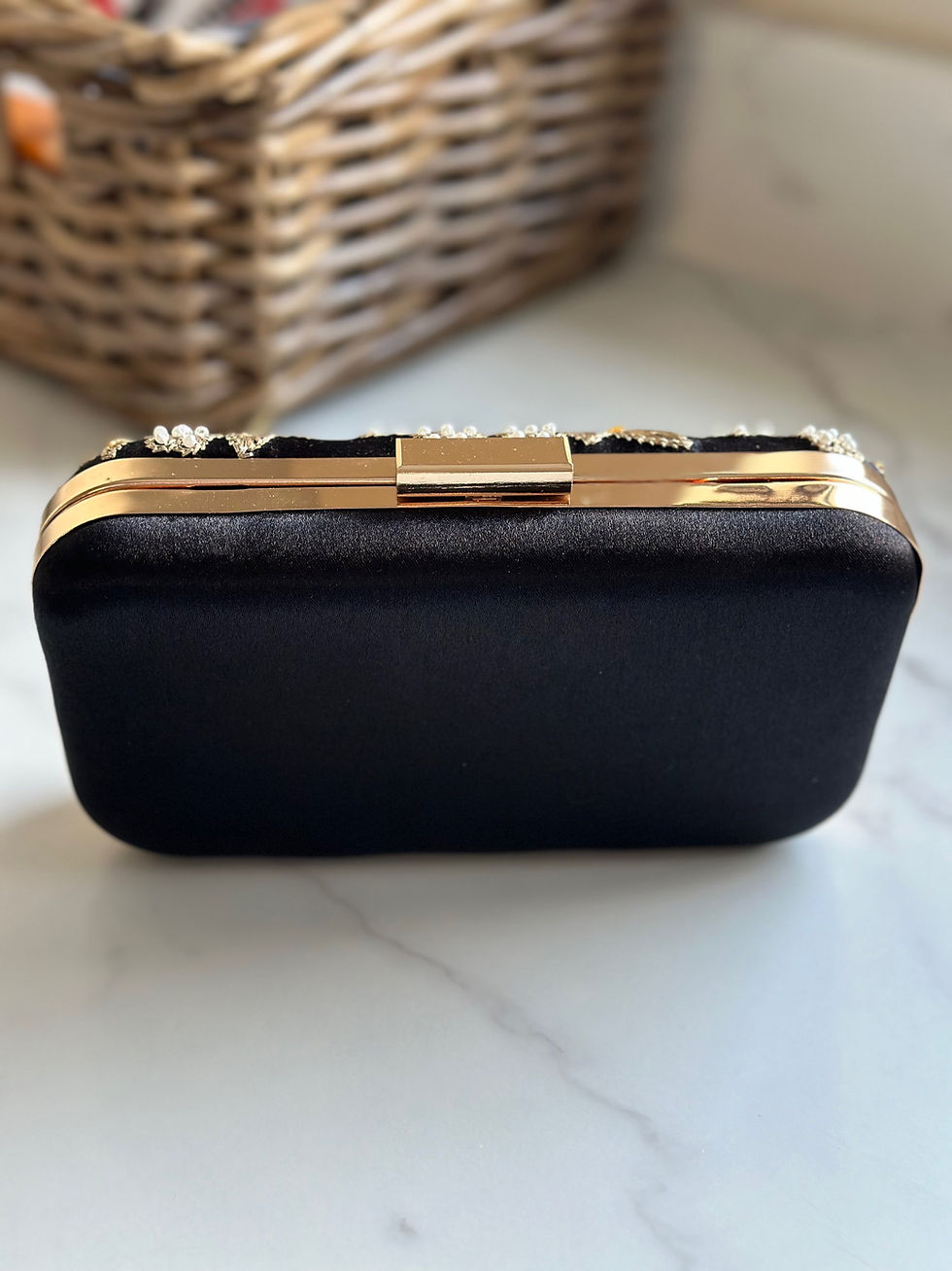 Thumbnail: Ivy Black Clutch Bag