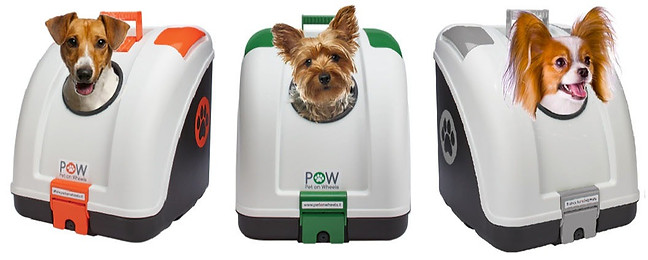Pet on Wheels (POW) carriers