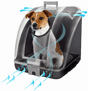 Pet on Wheels (POW) carrier air flow
