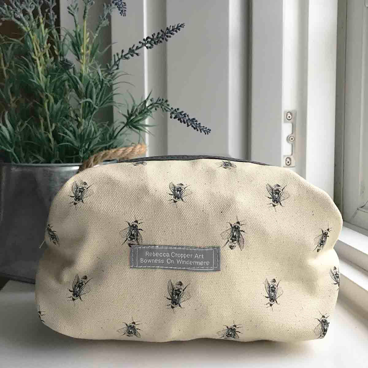 Cosmetic Bag with Bumblebee
