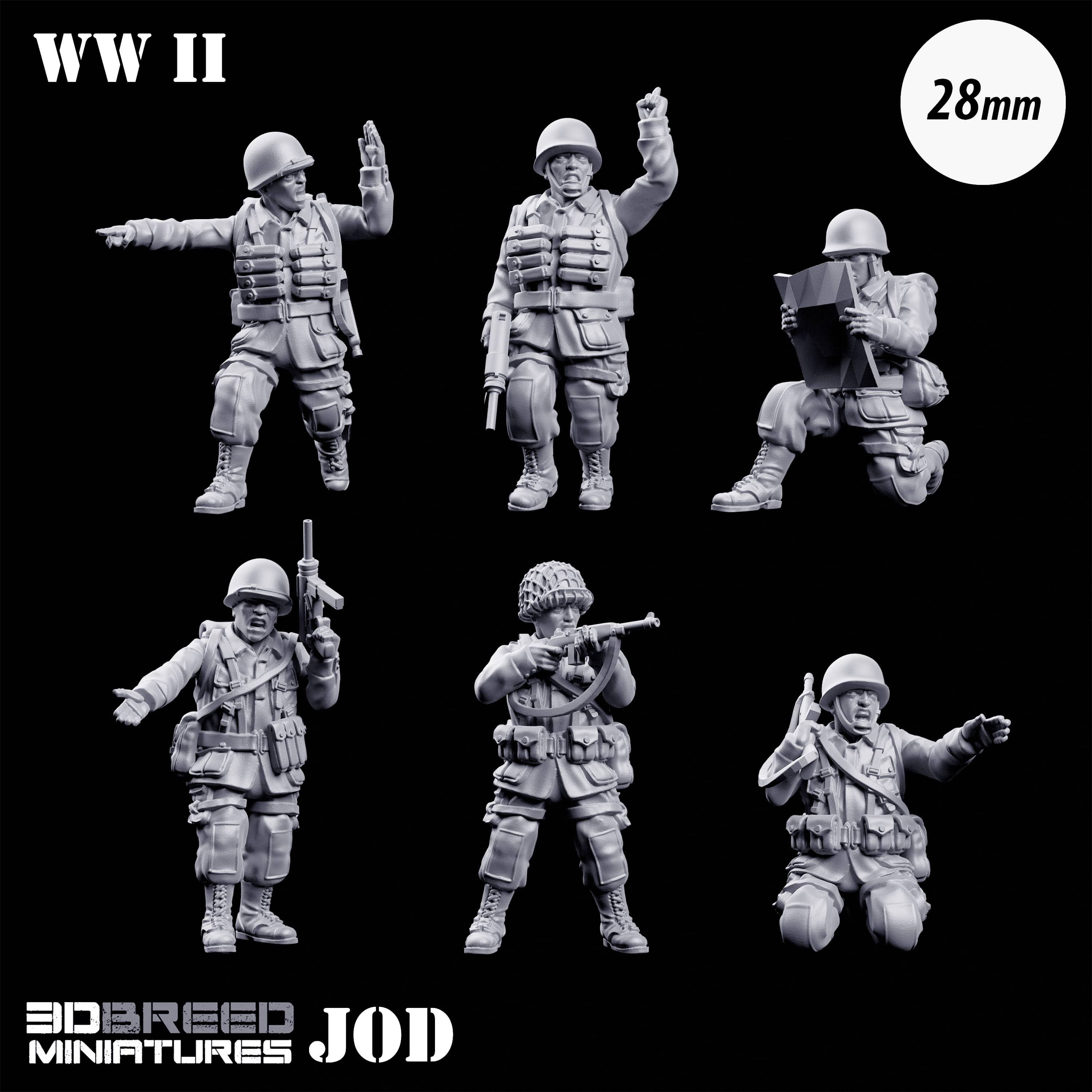 28mm US AIRBORNE NCOs