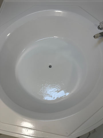 after photo of bathtub refinishing in bathroom greensboro nc