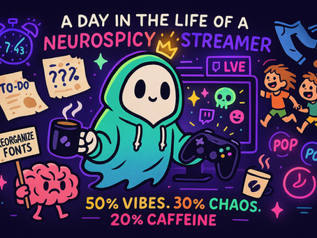 A Day in the Life of a Neurospicy Streamer🎮