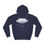 Thumbnail: Navy blue hoodie with cloud graphic and "Embrace the Chaos" text