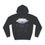 Thumbnail: Black NOT HUMAN Hoodie, 'distant clouds the vapor trails'