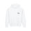 Thumbnail: White NOT HUMAN Hoodie with small logo
