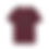 Thumbnail: Burgundy NOT HUMAN t-shirt with subtle back logo