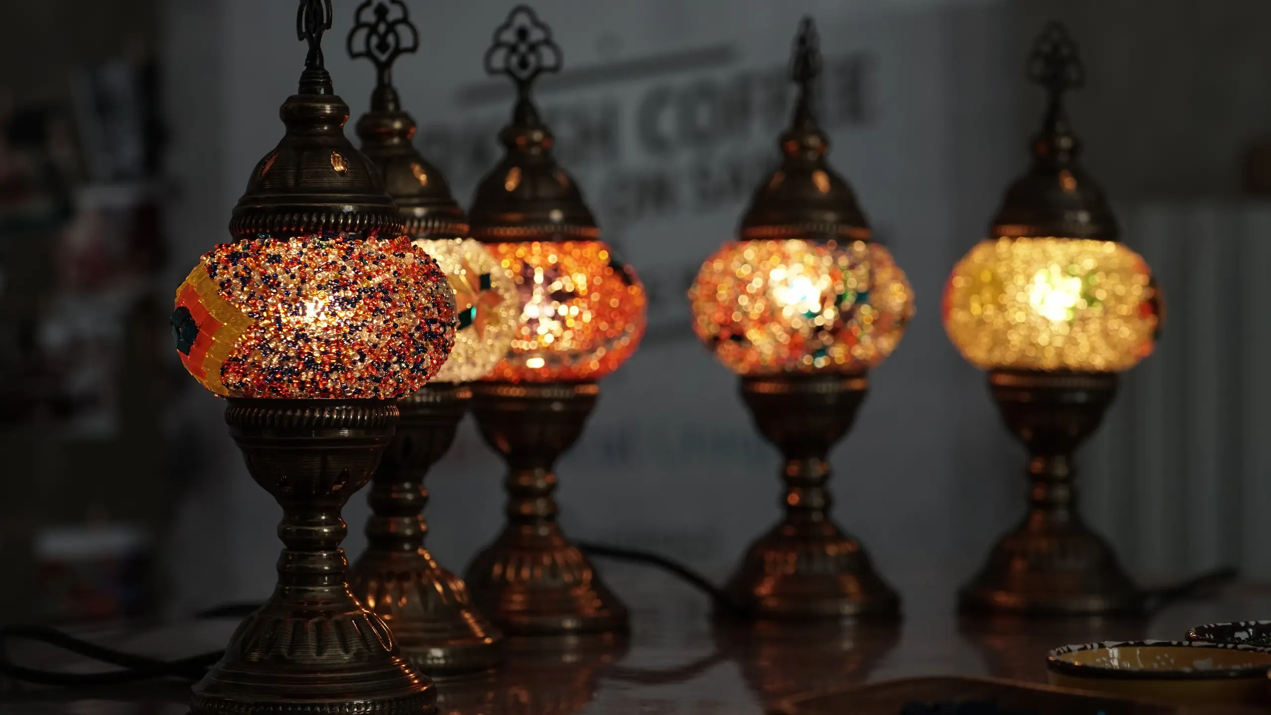 turkish mosaic lamp
