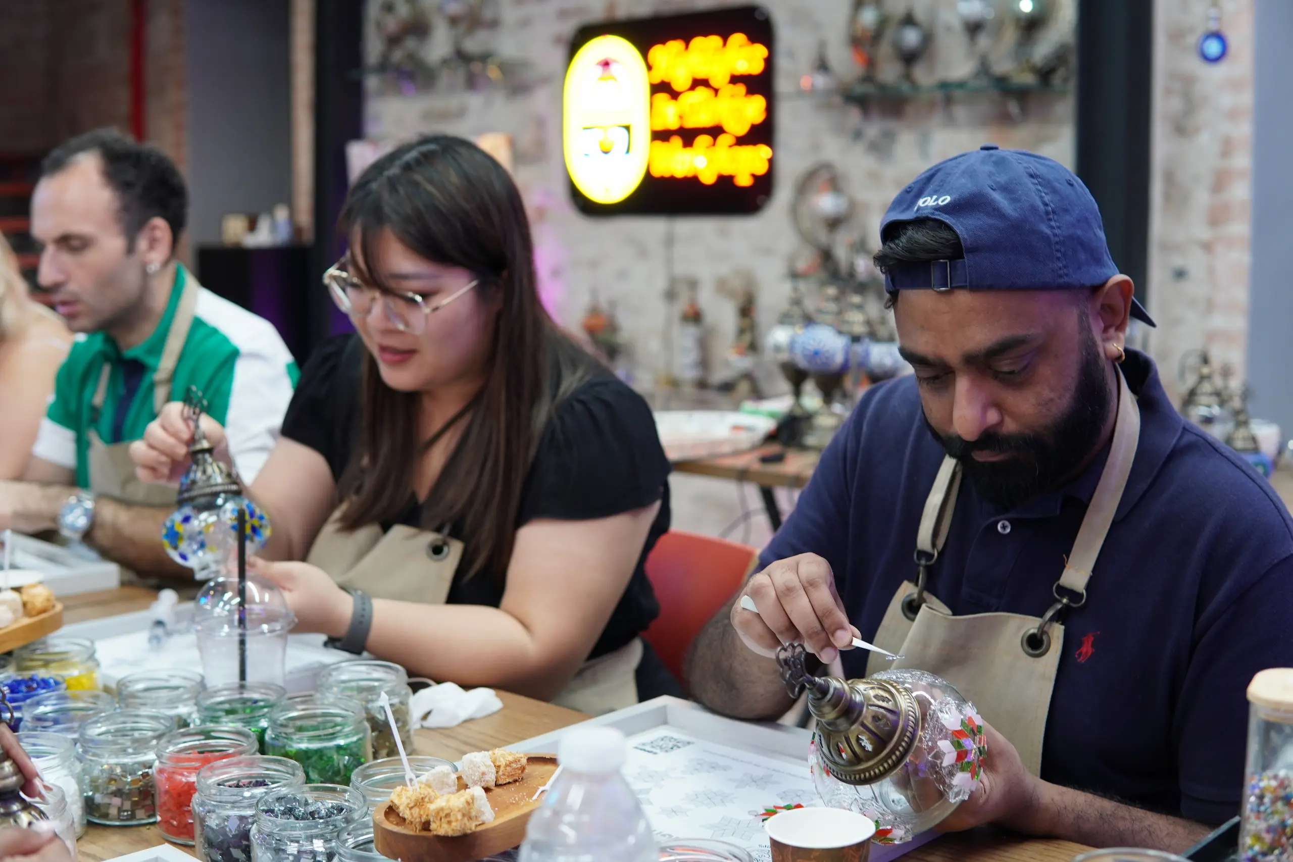 mosaic lamp workshop
