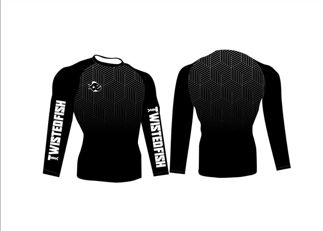 Adults 'Black Storm' Long Sleeve Rashguard