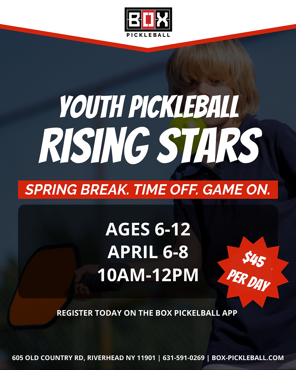 Youth Pickleball Rising Stars Spring Break Camp