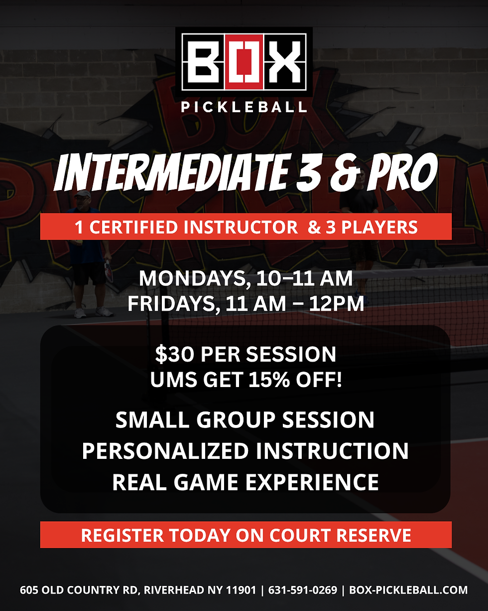 3 & Pro Learn and Play Sessions (Intermediates)
