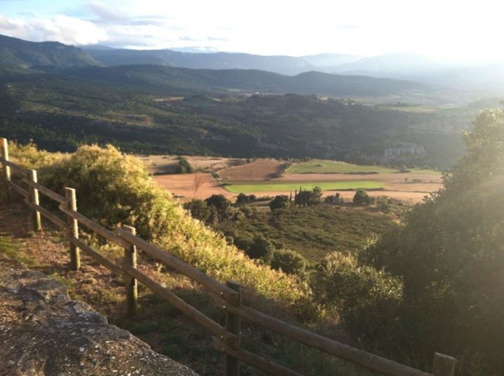 A late afternoon view from Rennes Le Chateau..