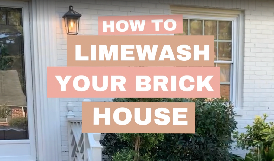 How To LimeWash Your Brick House Painted Brick Tutorial