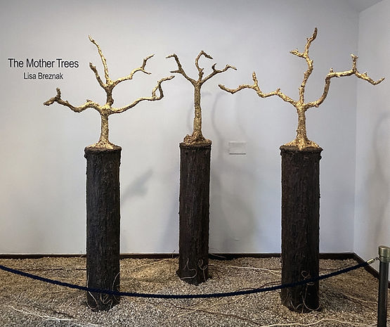 The Mother Trees sculptures by Lisa Breznak