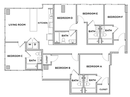 the Standard F2 Layout - Bedroom C