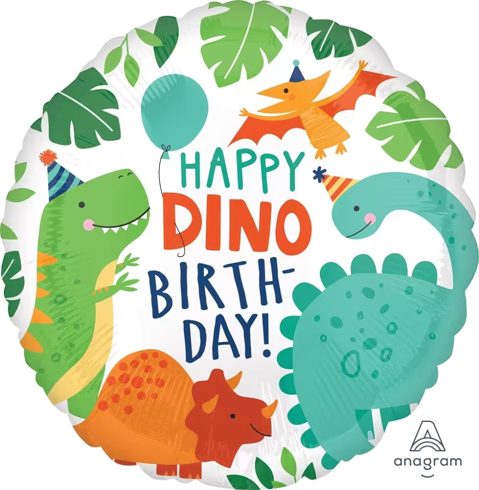 46cm - Happy Dino Birthday