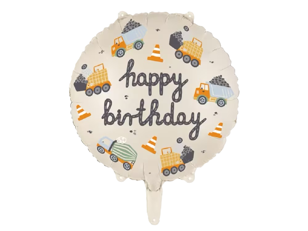 46cm - Bagger und Baumaschinen Geburtstag