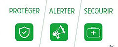 infographie protéger alerter secourir