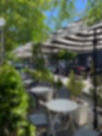 A charming sidewalk cafe