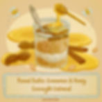 Peanut Butter, Cinnamon and Honey Overnight Oatmeal