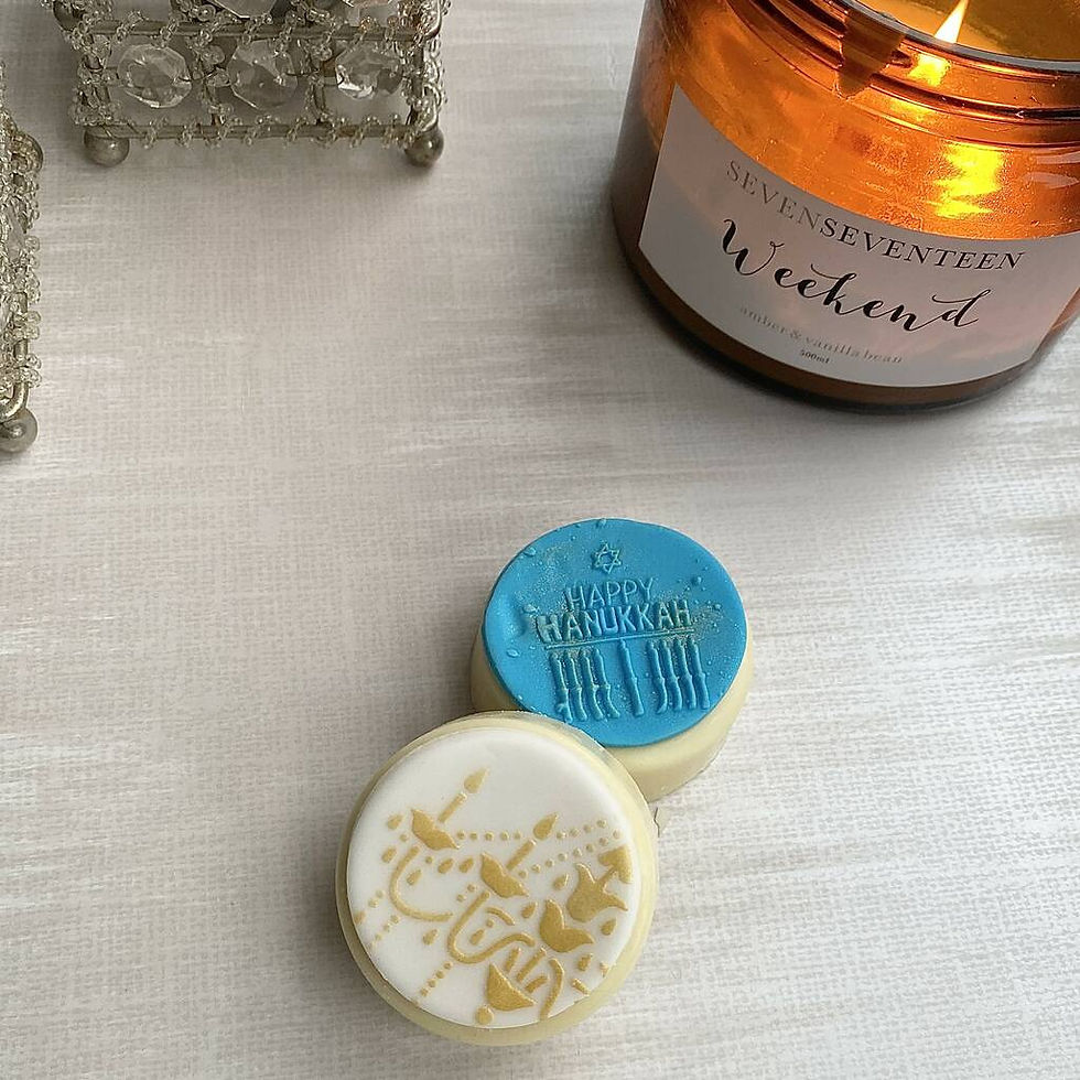Thumbnail: Personalised Hanukkah Chocolate Coated Oreo Twin Gift