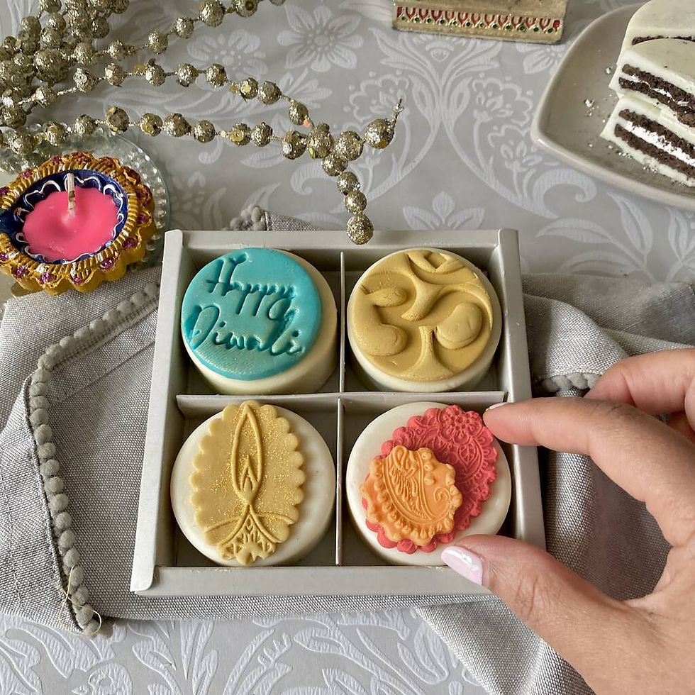 Thumbnail: Personalised Diwali Chocolate Coated Oreo Gift