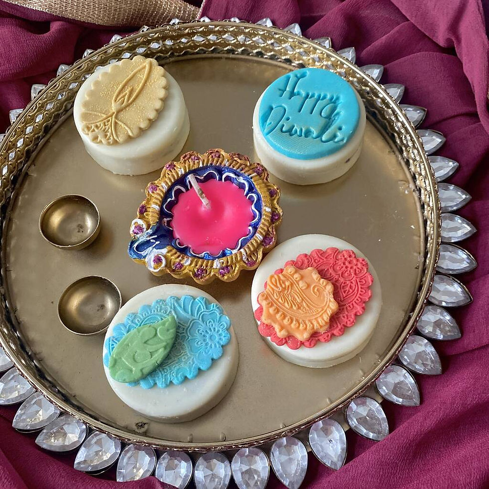 Thumbnail: Personalised Diwali Chocolate Coated Oreo Gift