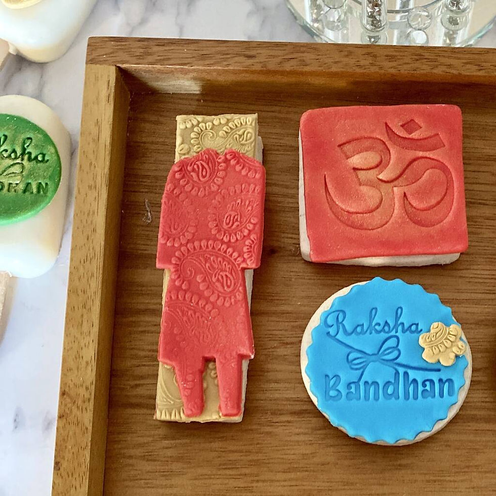 Thumbnail: Happy Rakhi Personalised Vanilla Cookies