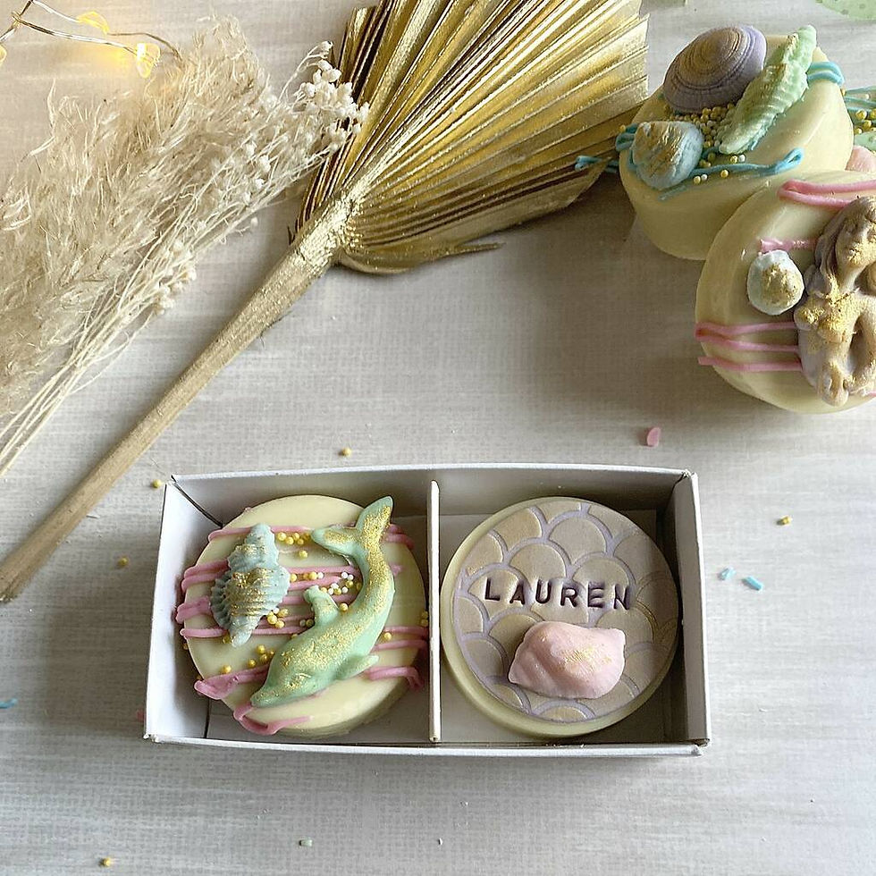 Thumbnail: Personalised Mermaid Chocolate Covered Oreo Twin Gift