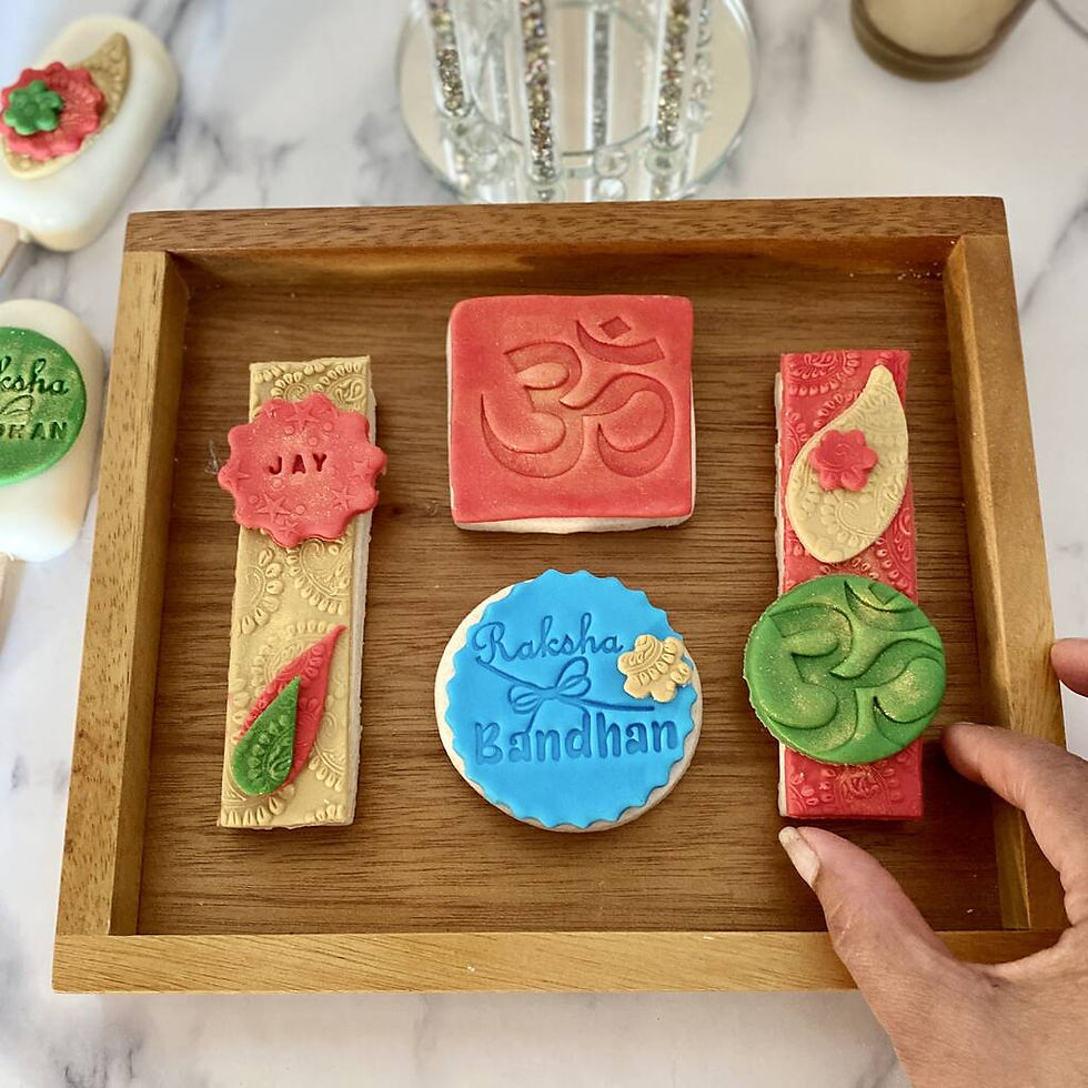 Thumbnail: Happy Rakhi Personalised Vanilla Cookies