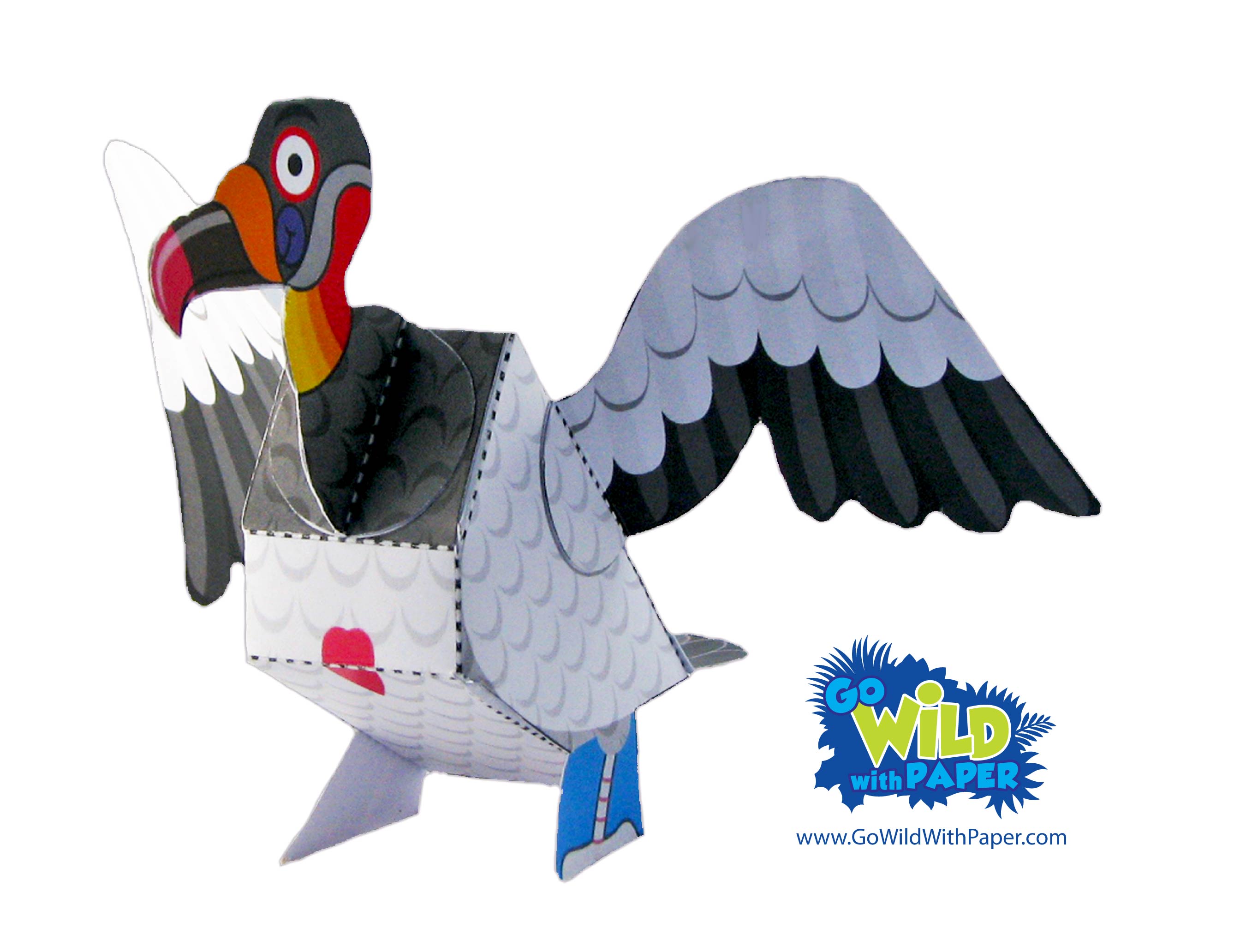 Vulture Paper Model