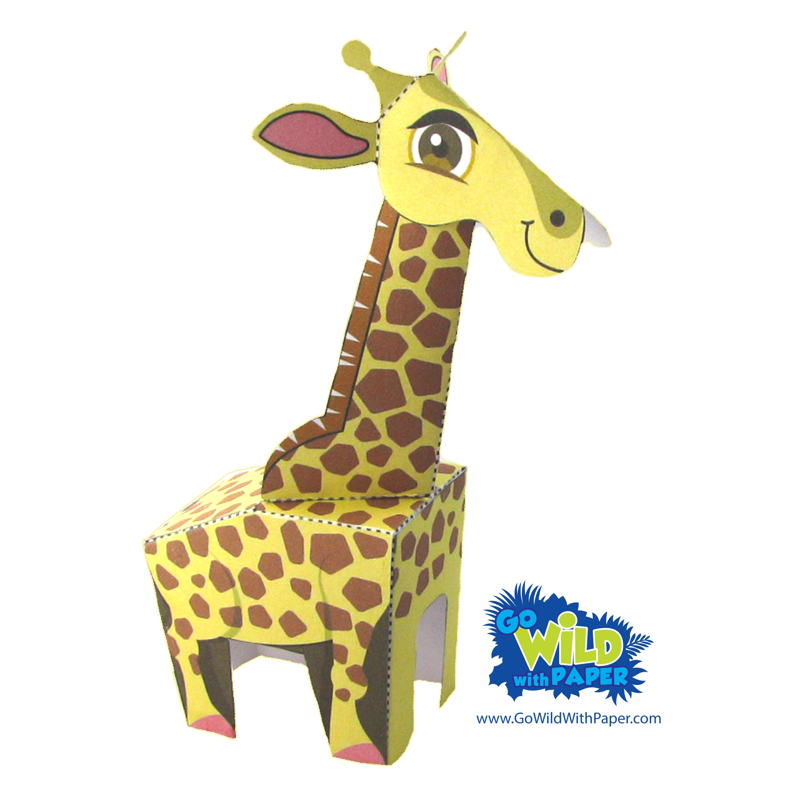 Giraffe Paper Model