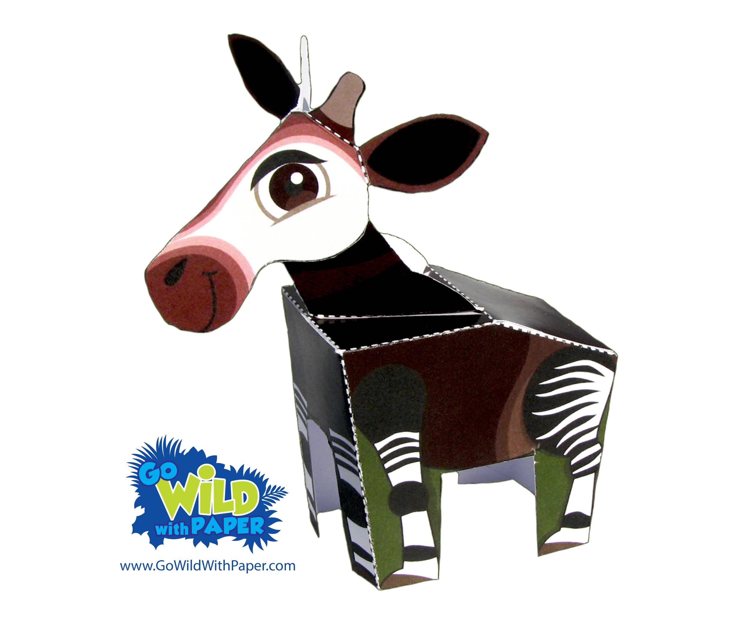 Okapi Paper Model