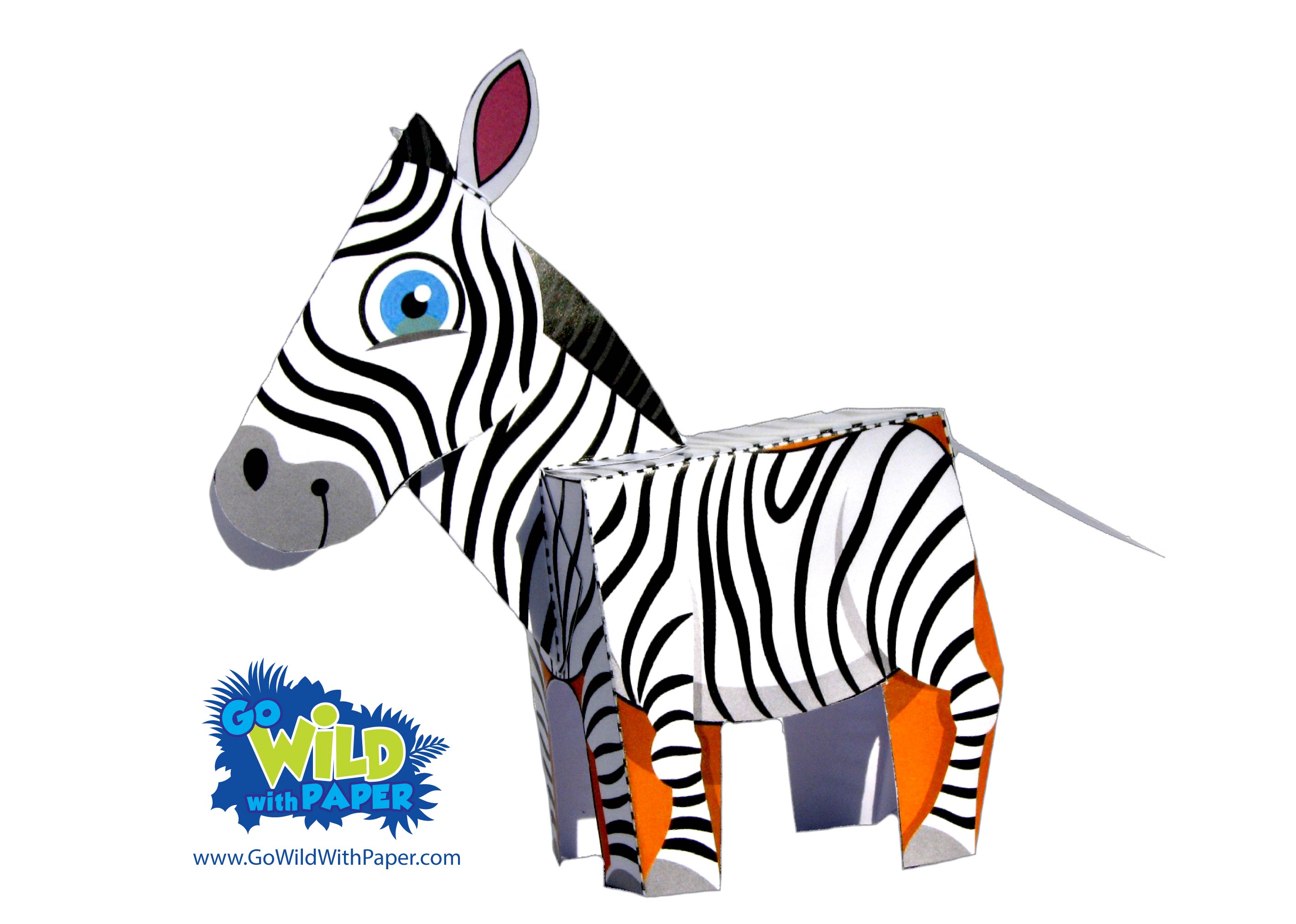 Zebra Paper Model