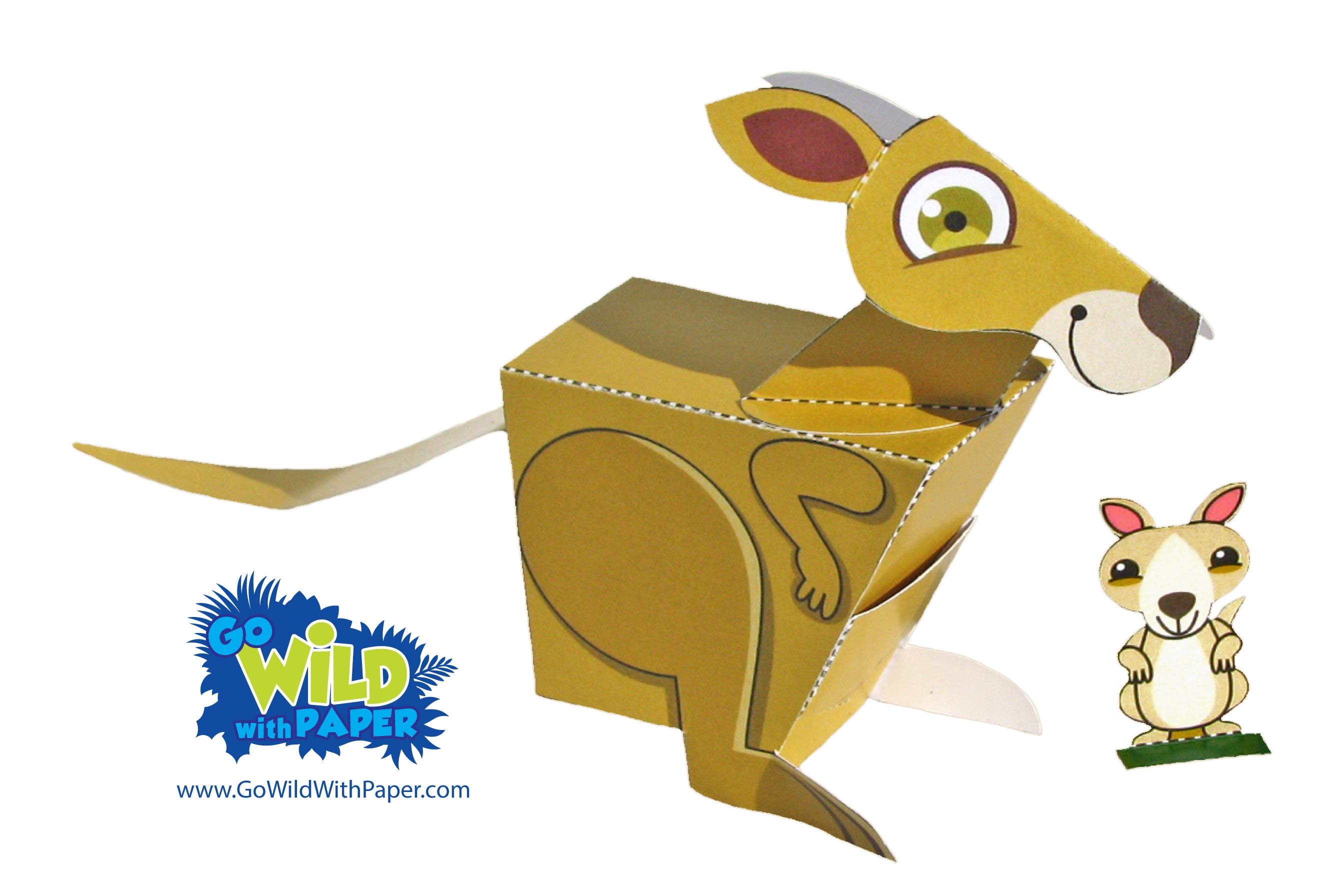 Kangaroo Paper Model