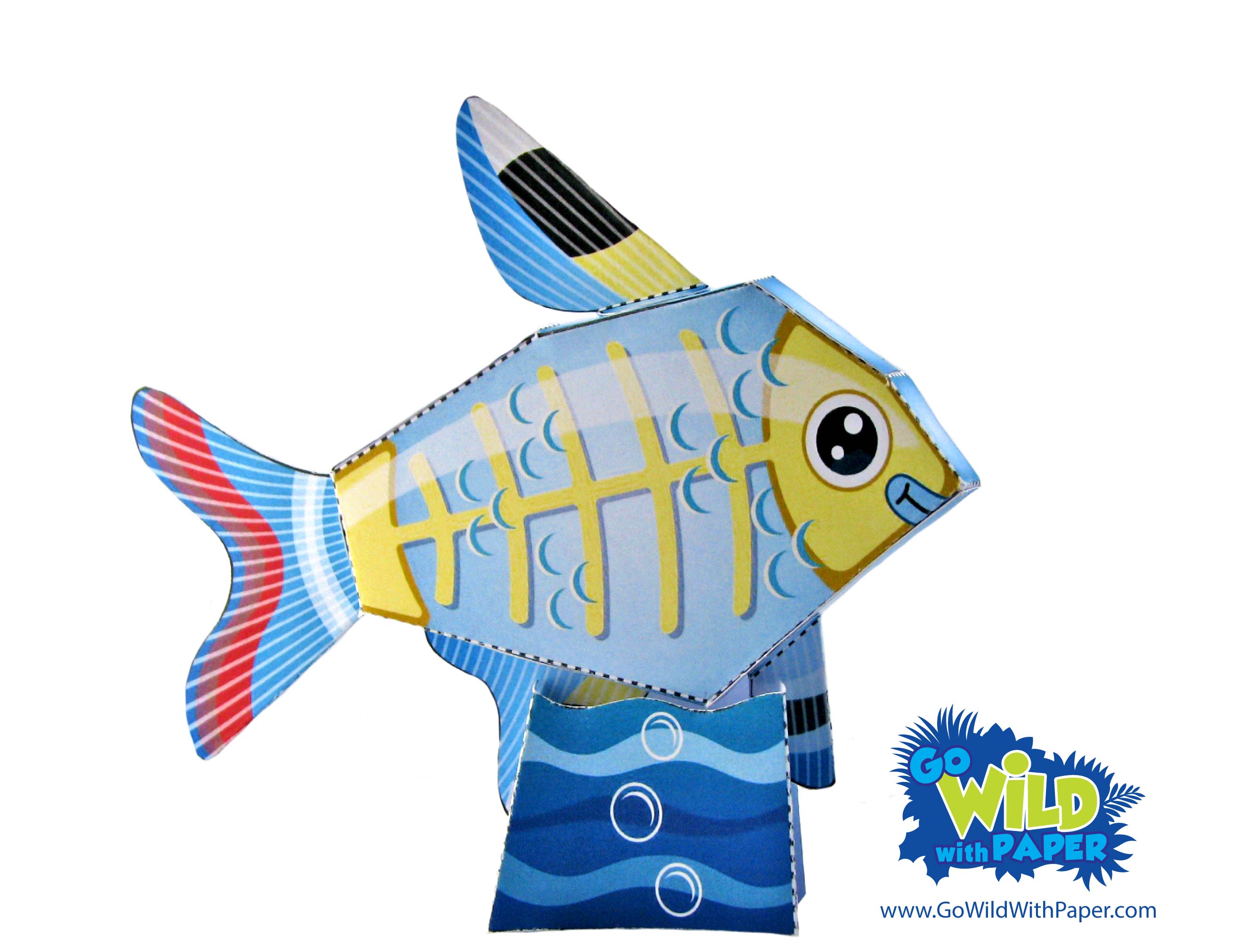 X-ray Fish Paper Model