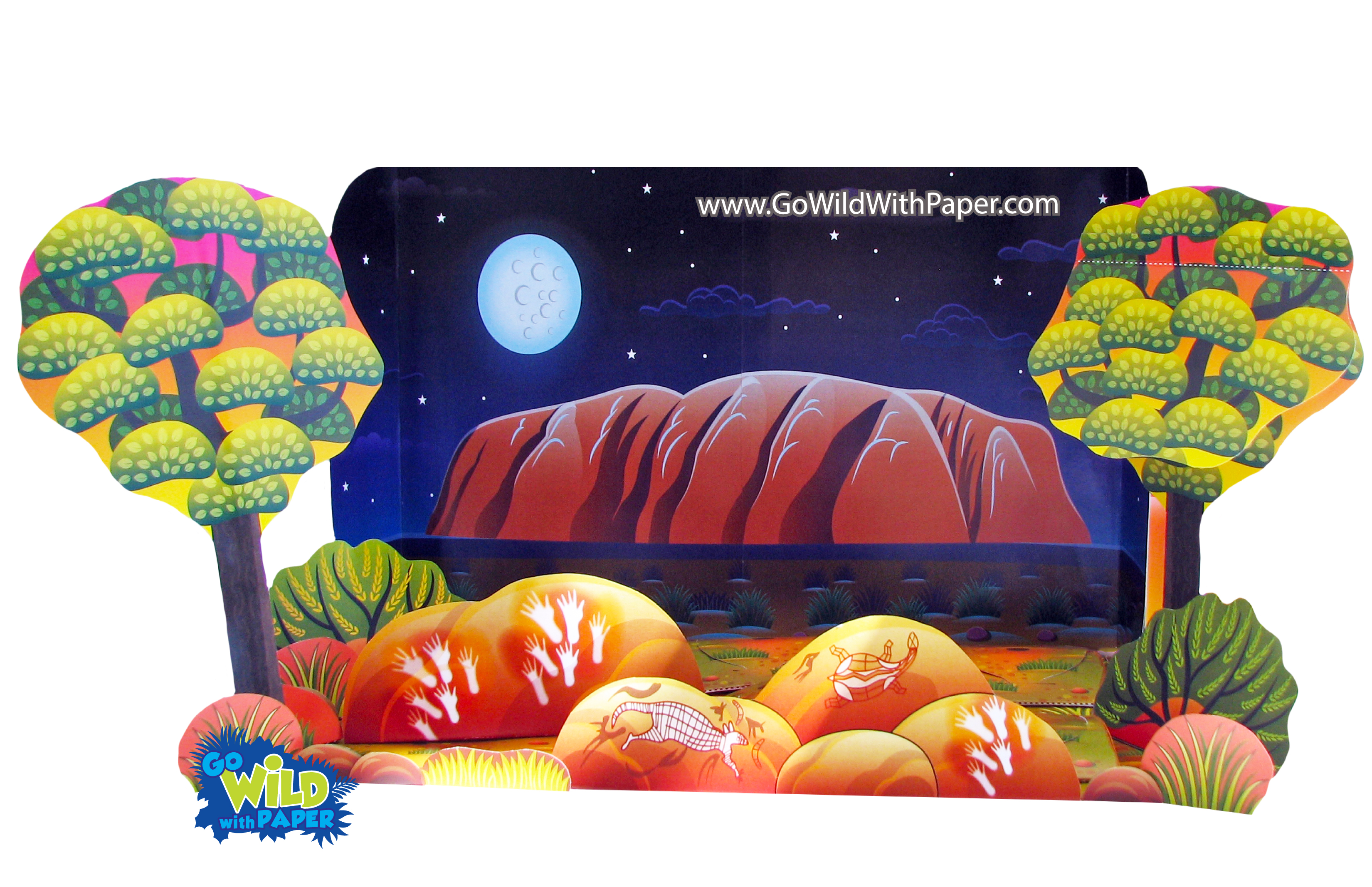 Nocturnal Animal Habitat Diorama