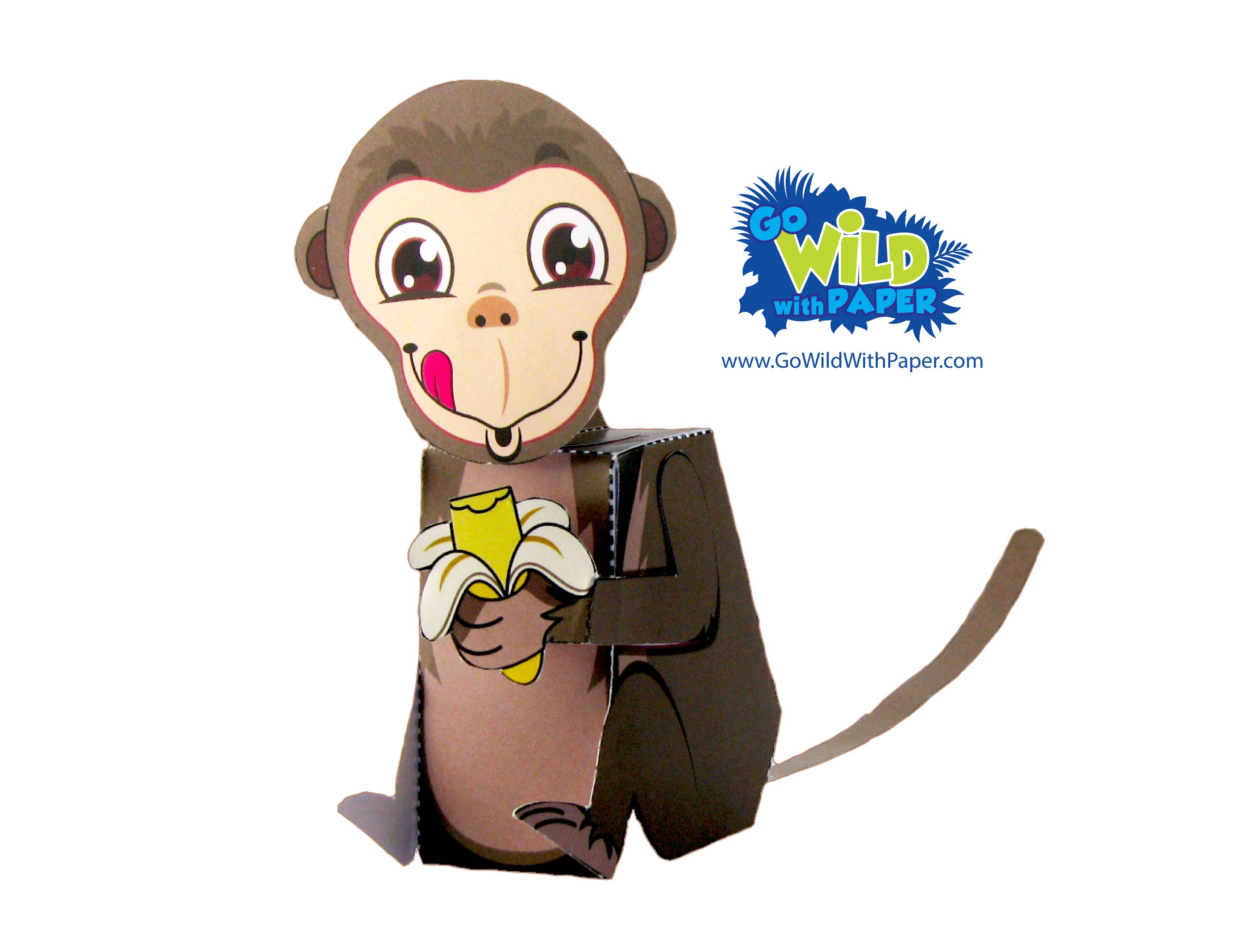 Monkey Paper Model