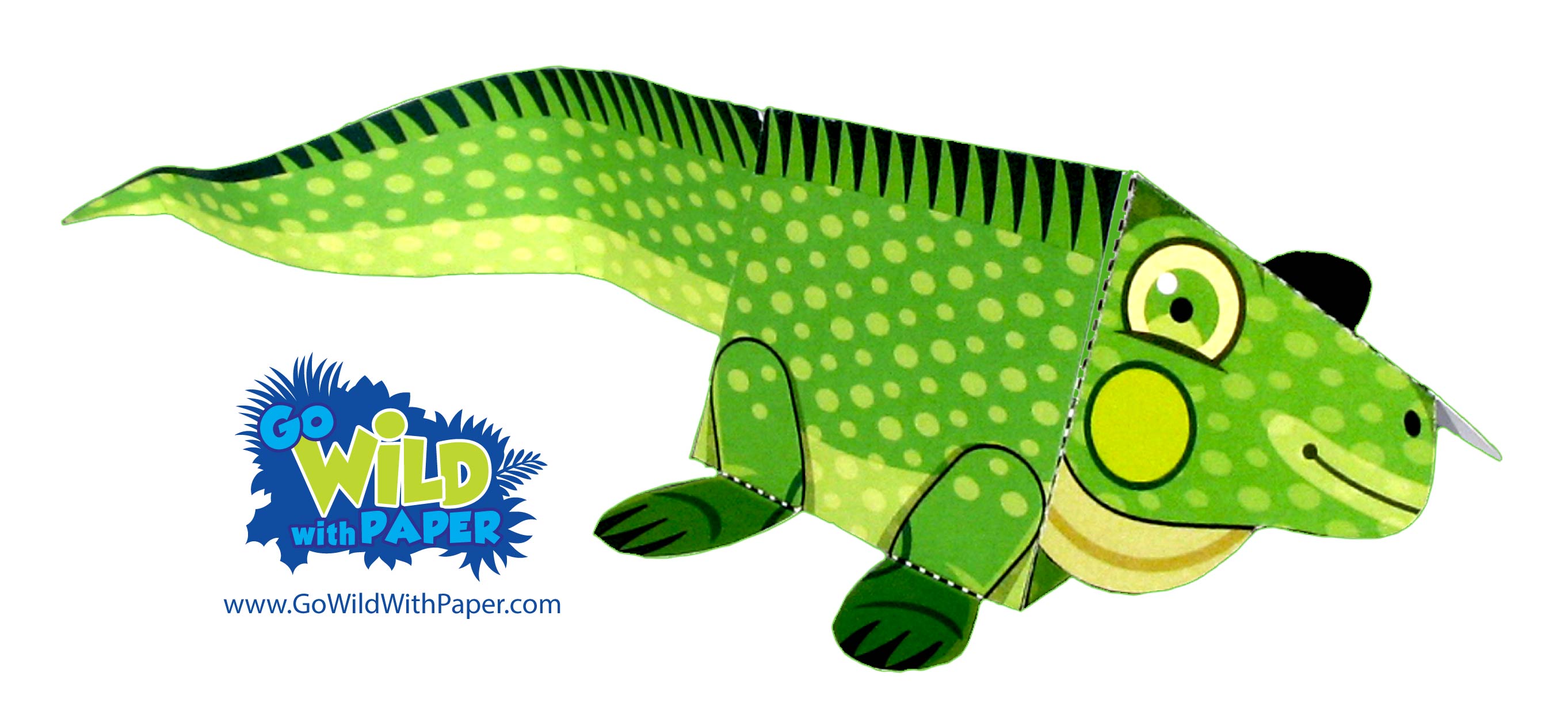Iguana Paper Model